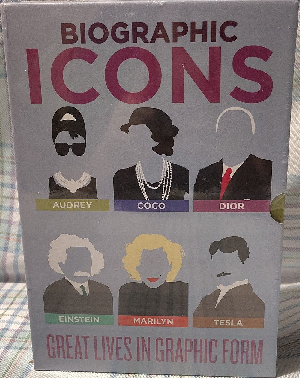 NIP Biographic Icons Box Set, Ammonite Press, Audrey/Coco/Dior/Einstein